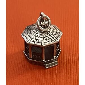 James Avery Retired Sterling Silver 3D Gazebo Charm